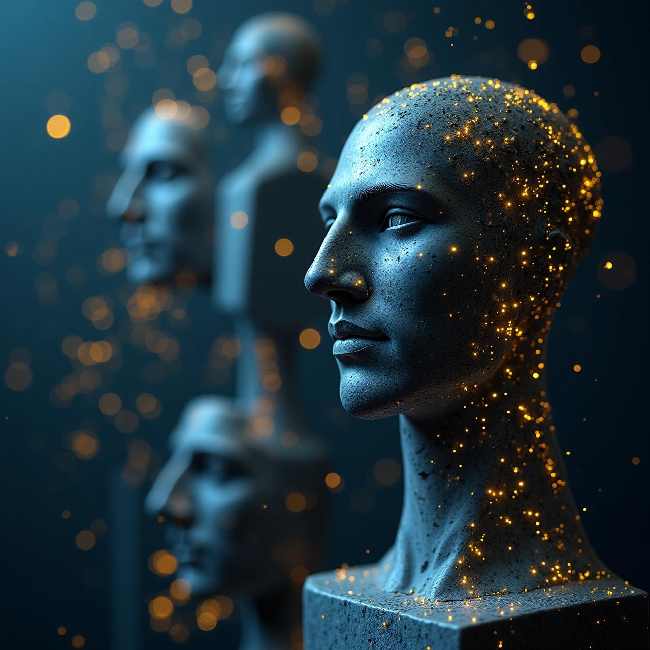 Abstract representation of human-AI ethical connection